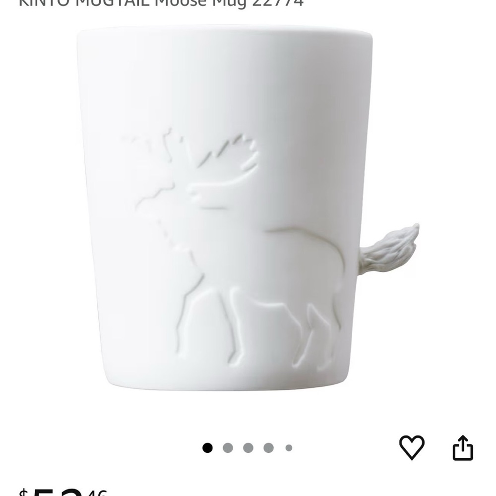 KINTO MUGTAIL Moose Mug - White
